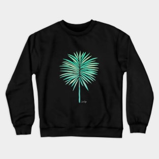 fan palm seafoam Crewneck Sweatshirt